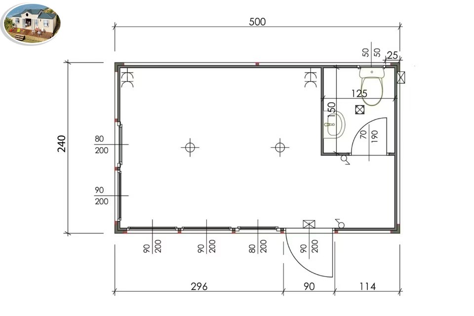 d4f2adaf-4ef7-4562-a288-266faa1eb917 CONTENEUR BUREAU 12 M² de la série Plus, CONTENEUR DE CHANTIER , CONTENEUR D'HABITATION – 500 CM x 240 CM x 260H CM – Image 7